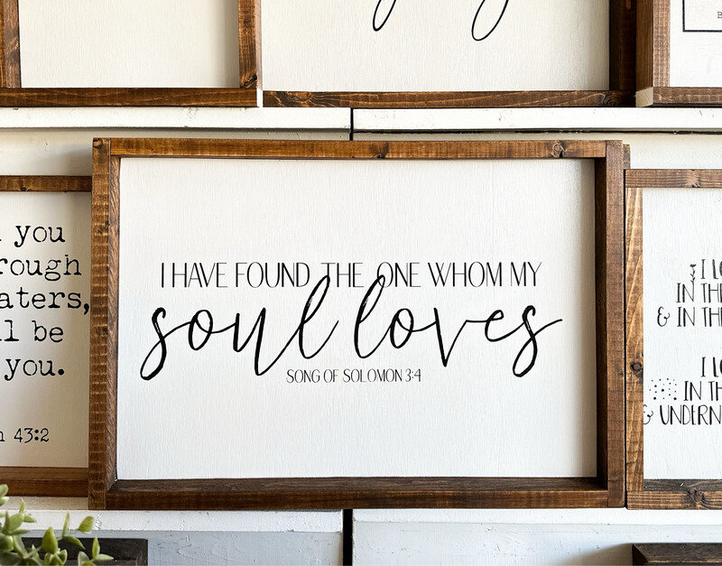 &quot;I Have Found The One&quot; Wood Sign