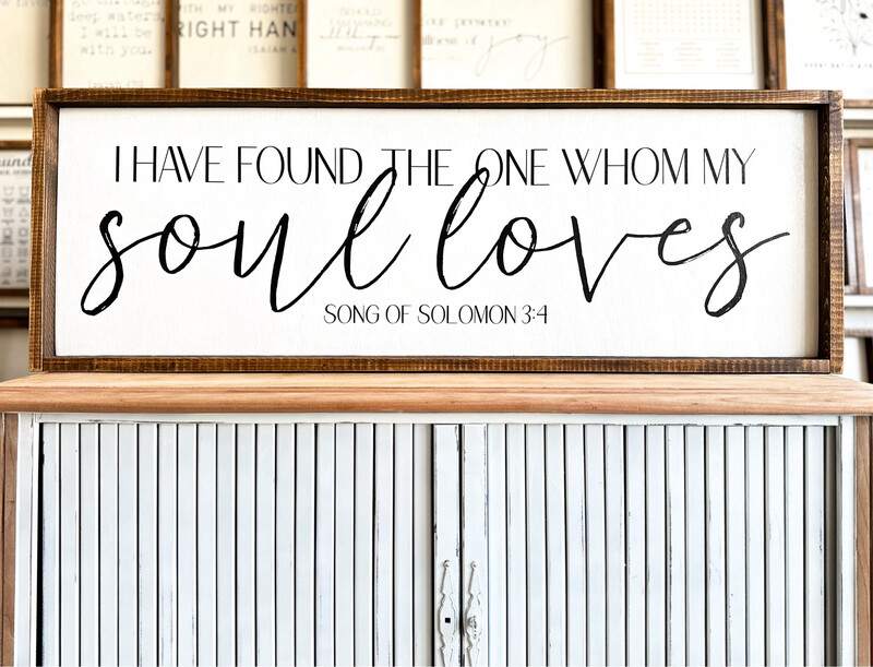 &quot;I Have Found The One&quot; Wood Sign Large