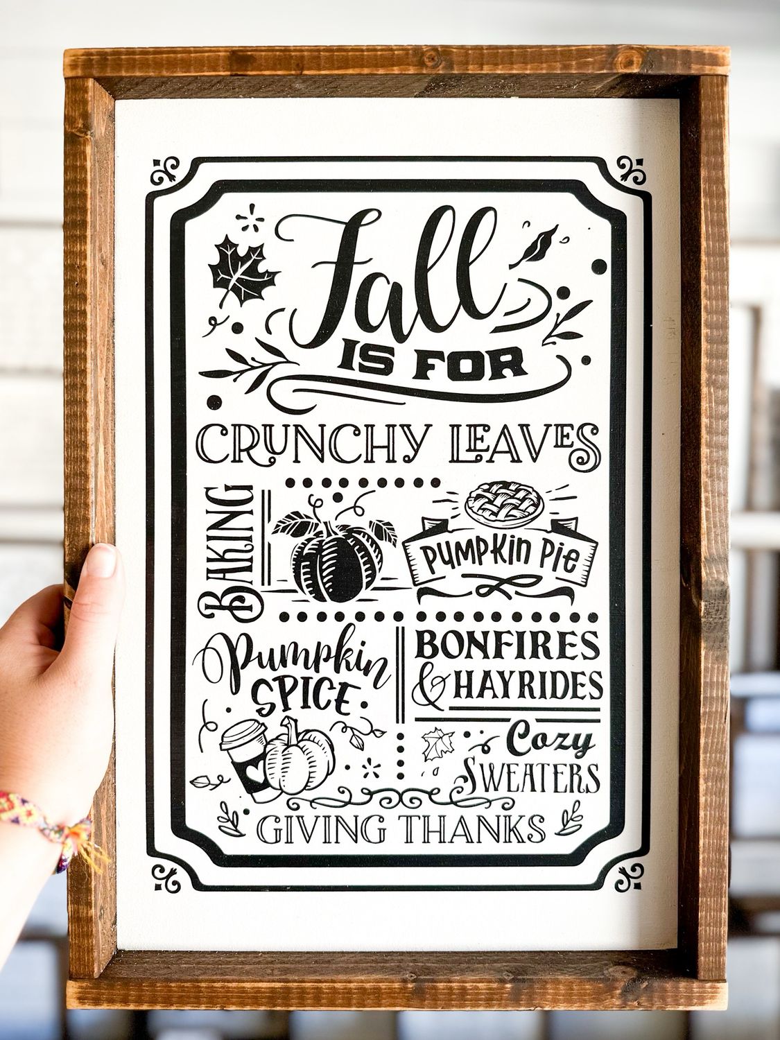 &quot;Fall Is For” Wood Sign