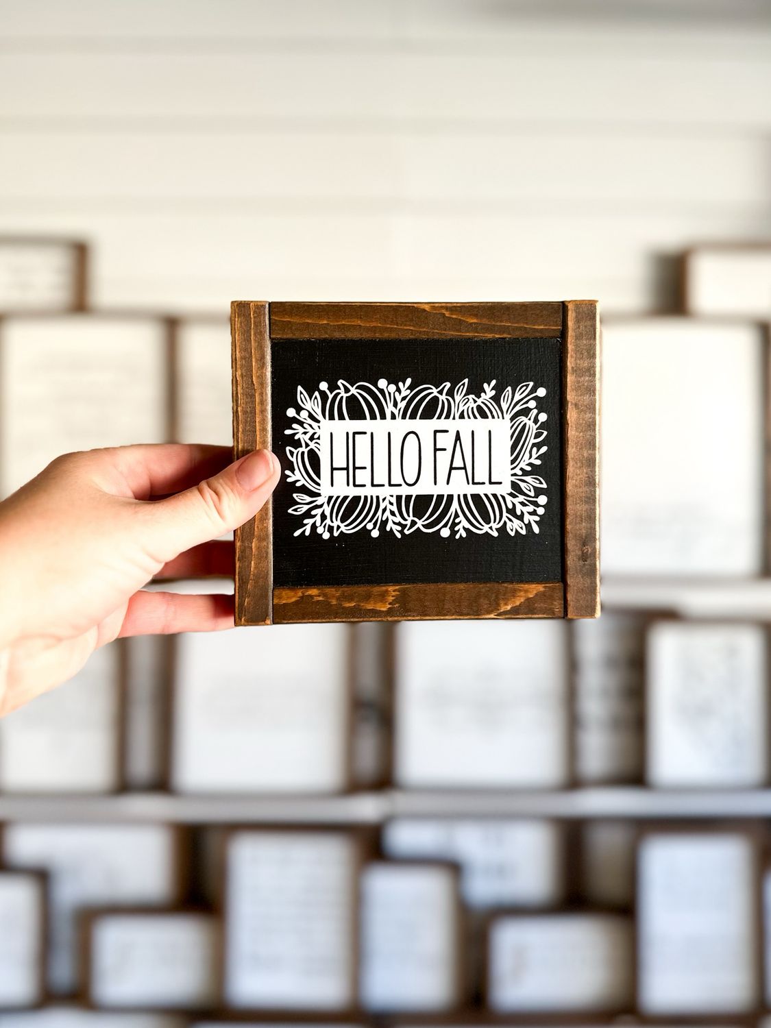 Hello Fall - mini (black)