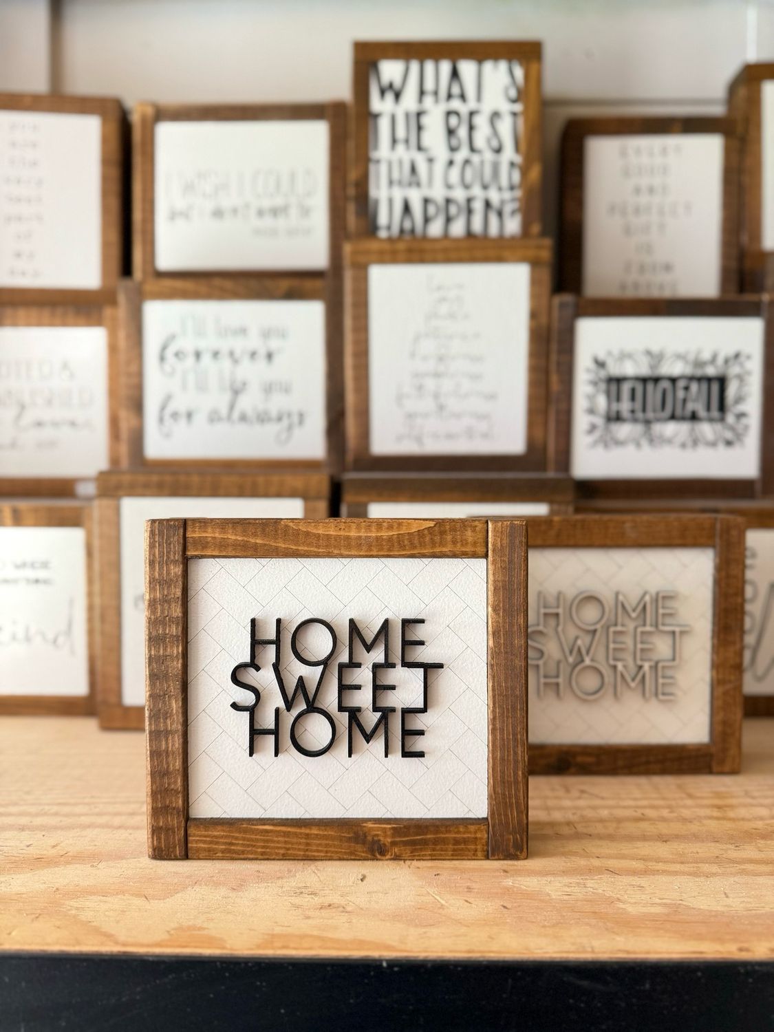 Home Sweet Home Mini Sign (Laser Cut)