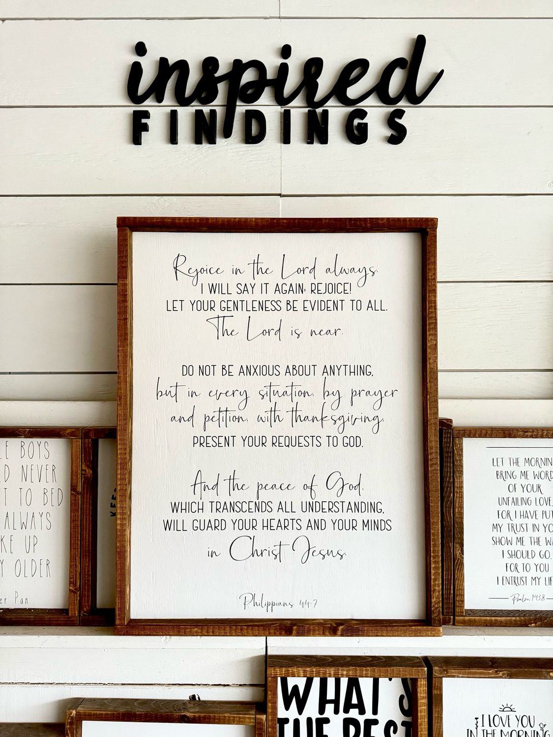 &quot;Rejoice In The Lord Always&quot; Wood Sign