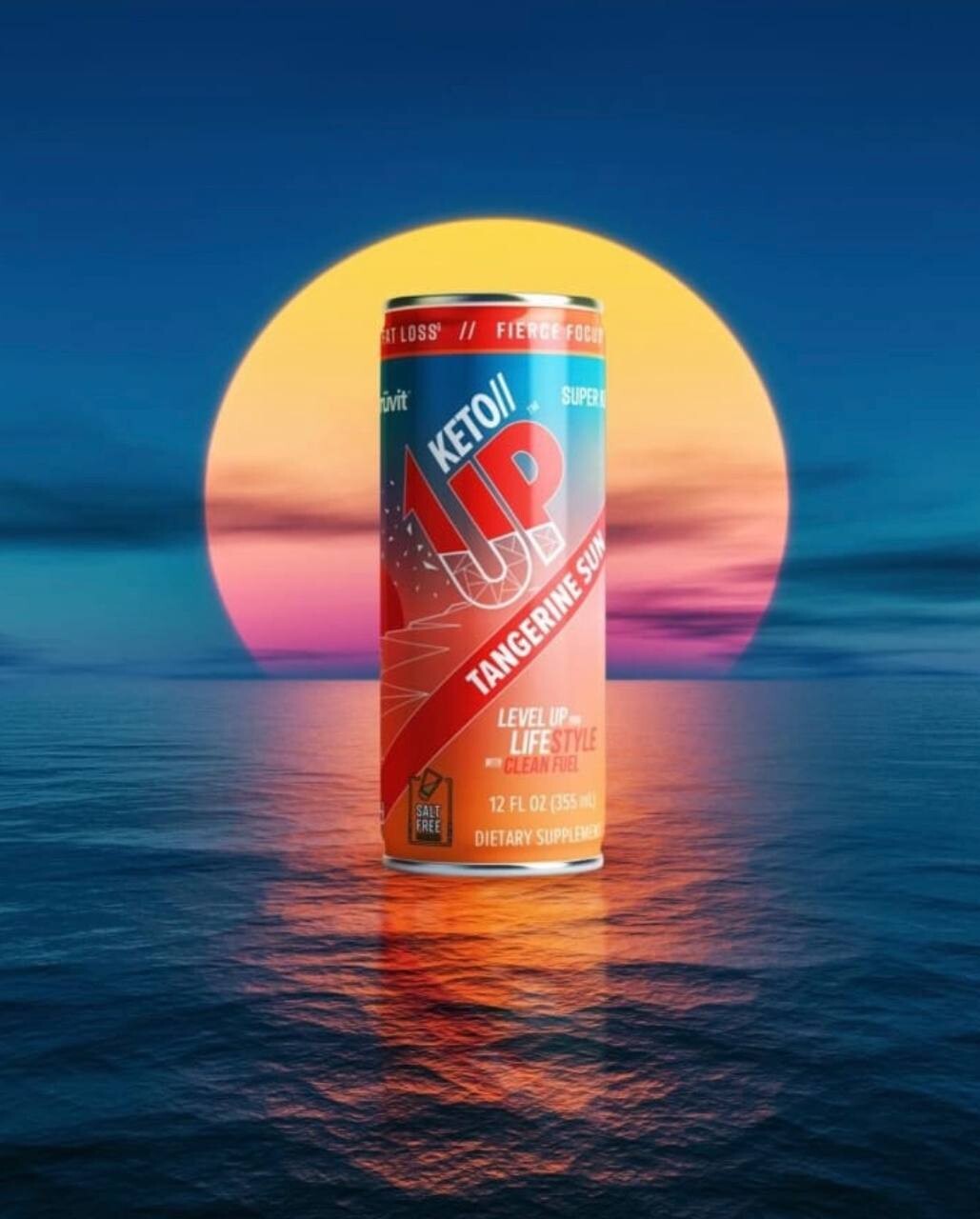 Pre-Order 3 Cans of Tangerine Sunrise Keto//UP + Priority US Shipping