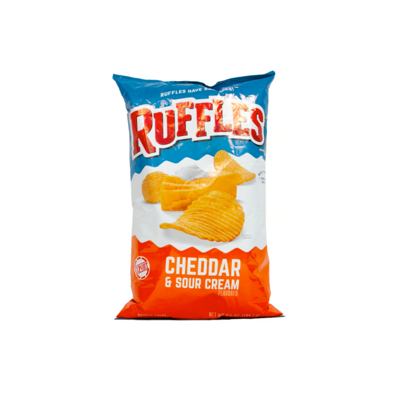 RUFFLES CHEDDAR &amp; SOUR CREAM (6.5OZ)