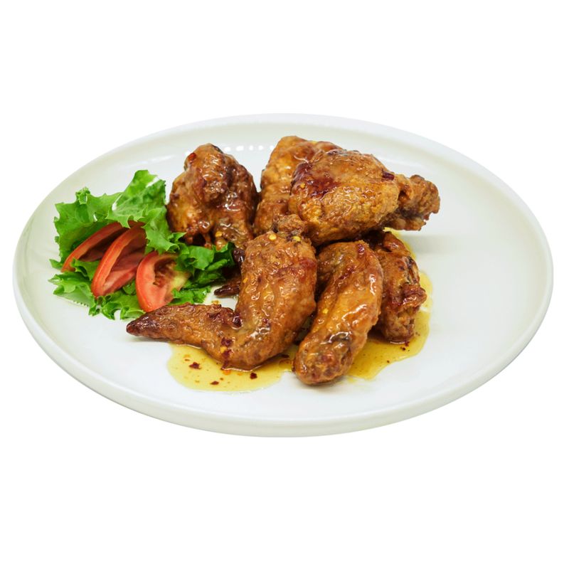 6 PCS AIRFRYED HONEY GLAZED WINGS