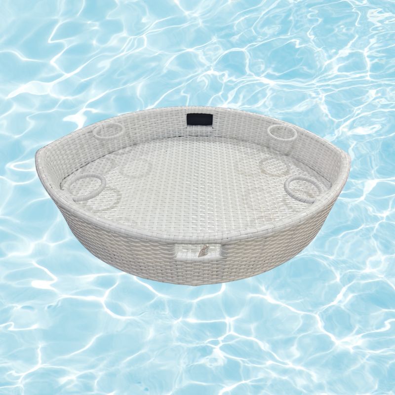 WHITE POOL TRAY