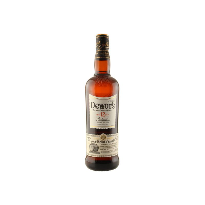 DEWAR'S BLENDED SCOTCH WHISKY - 12Y - 750ML