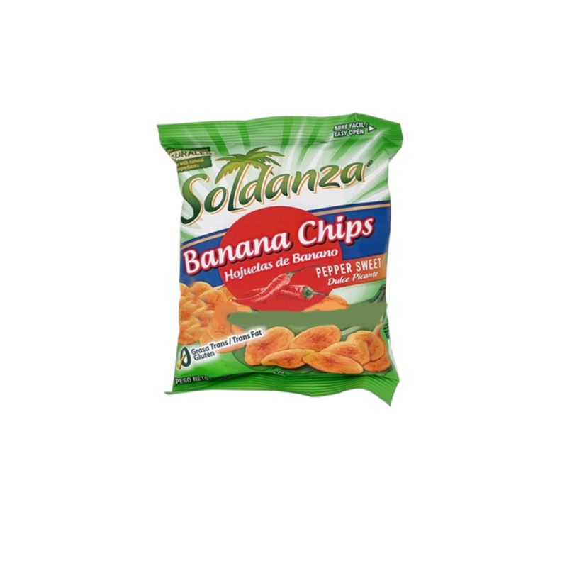 SOLDANZA BANANA CHIPS PEPPER SWEET 36G