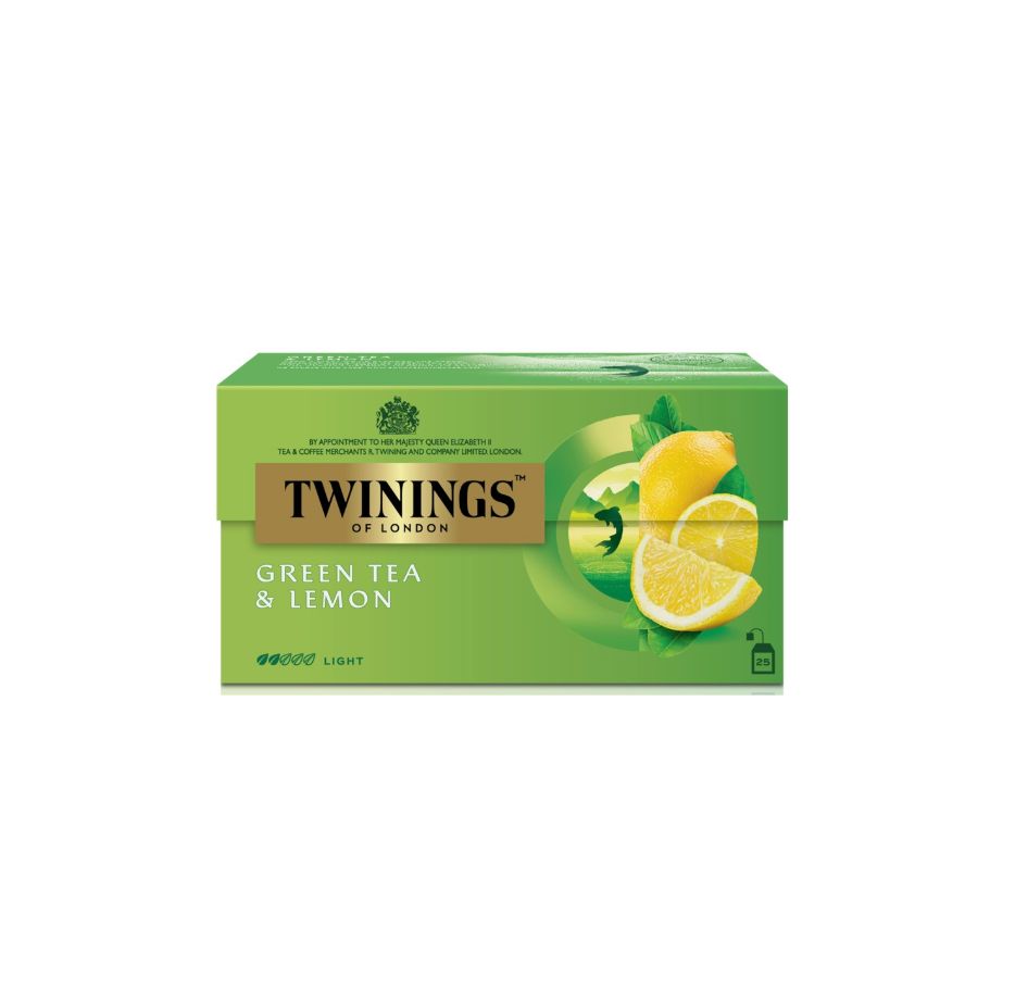 TWININGS GREEN TEA &amp; LEMON - 25S