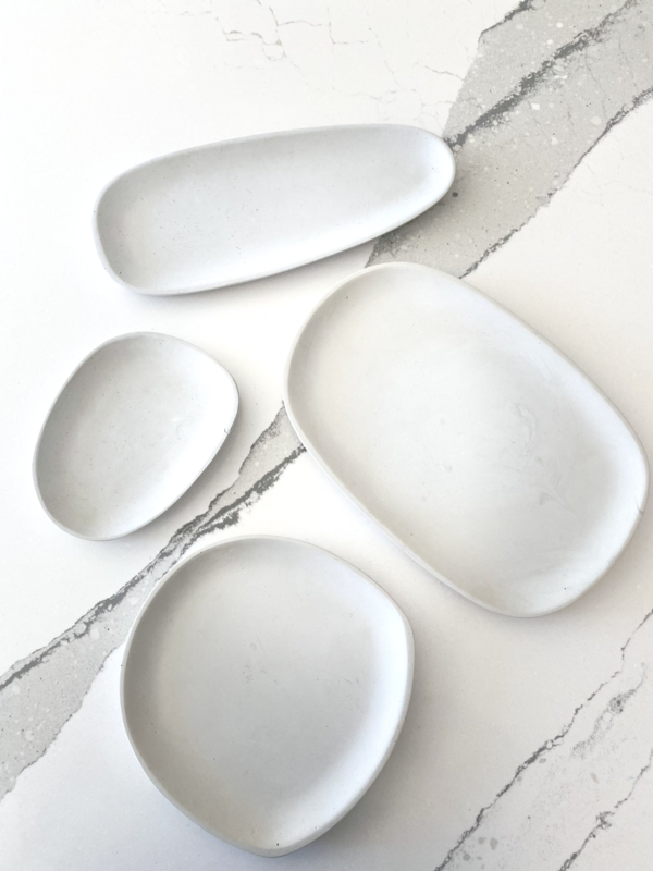 Concrete tray set