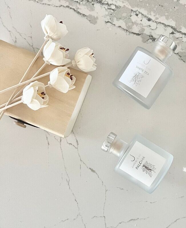 White Tea Frosted Reed Diffuser 5oz