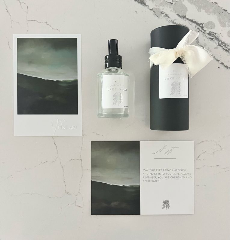 Lake House Room + Linen Spray Fine Art Gift Set