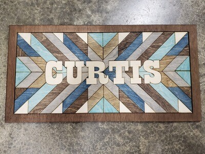 Geometric Name Sign