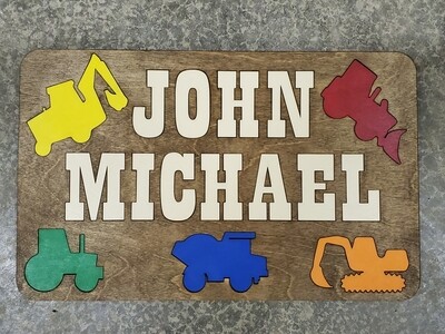 Tractor and Equipment Name Puzzle