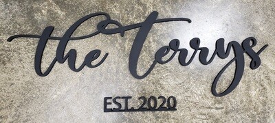 Large Name Cutout