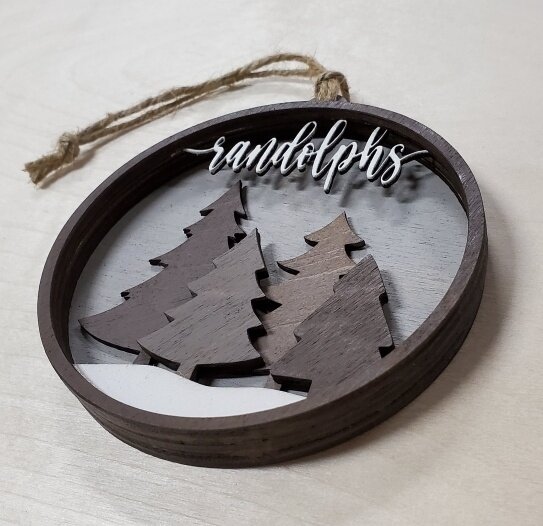 Family of Trees Christmas Ornament