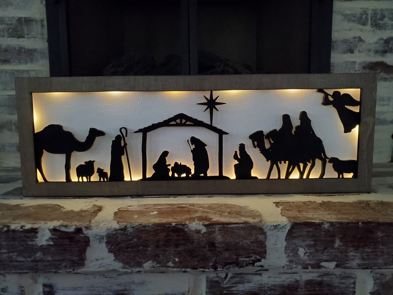 Lighted Nativity Sign