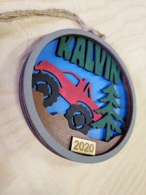 Truck Name Ornament