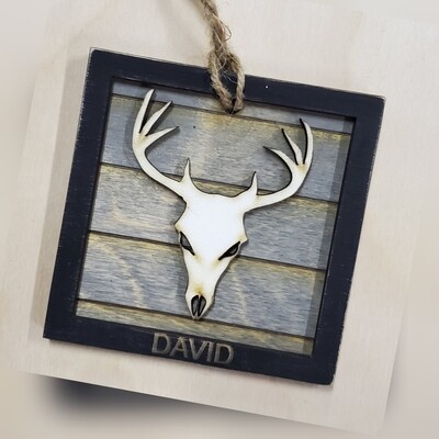 Deer Skull Ornament