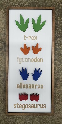 Dino Tracks Sign