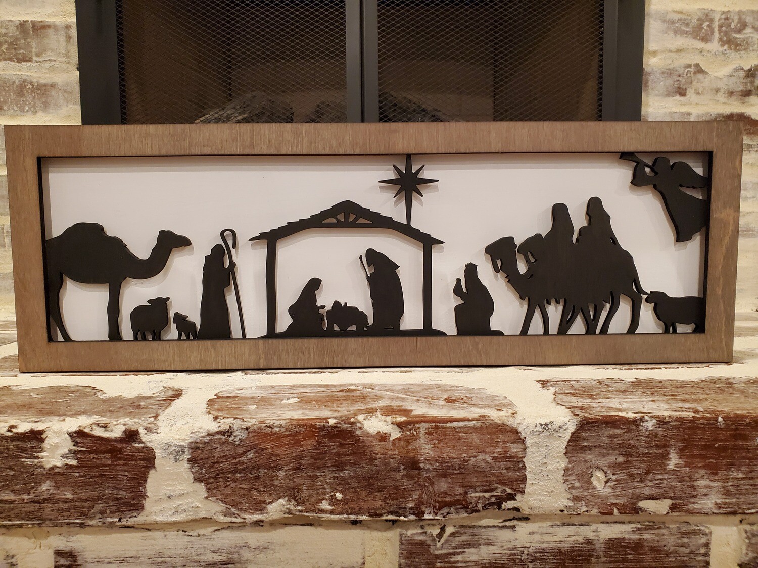 Lighted Nativity Sign