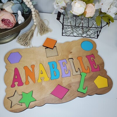Name and Shapes Puzzle