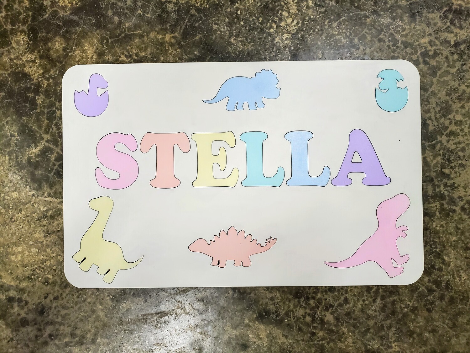 Personalized Name and Dinos Puzzle