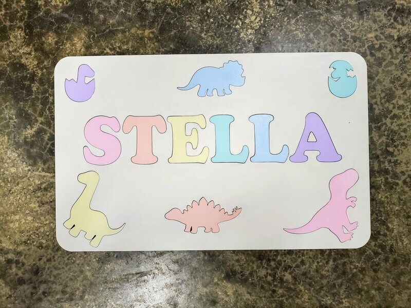 Personalized Name and Dinos Puzzle