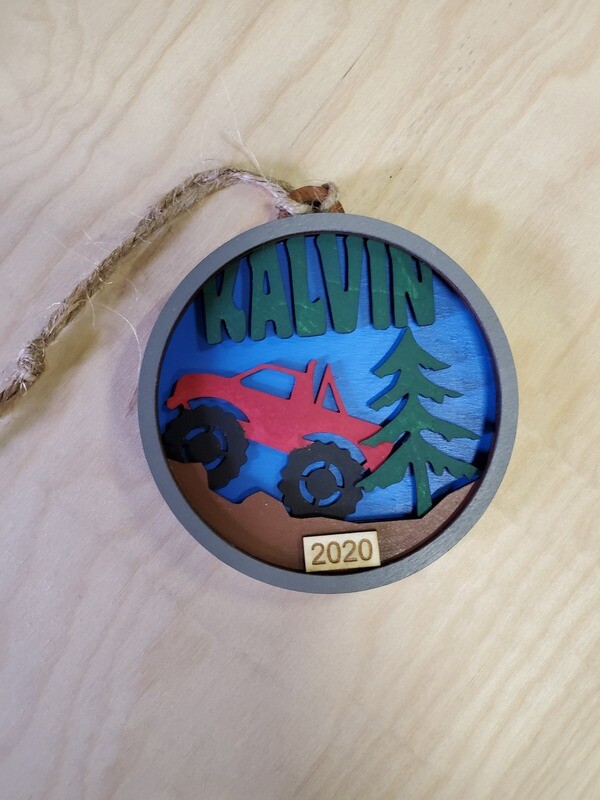 Truck Name Ornament