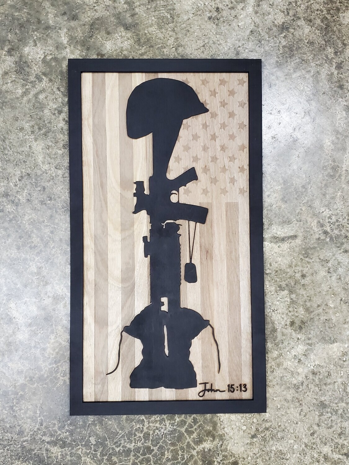Soldiers Cross Memorial Wall Art