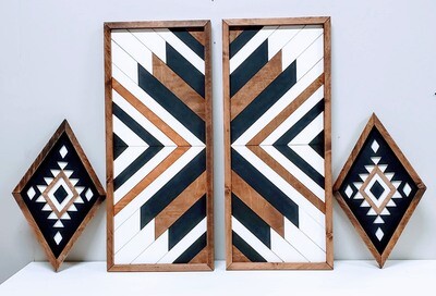 Aztec Style Large Wall Decor Set