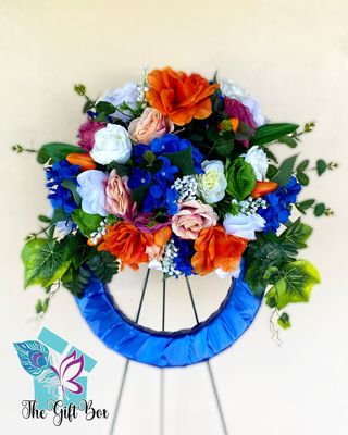 Floral Wreath (Silk) - Top Swag