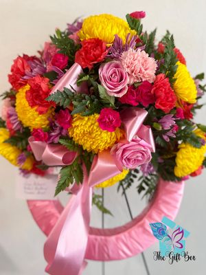 Floral Wreath (Fresh) - Top Swag