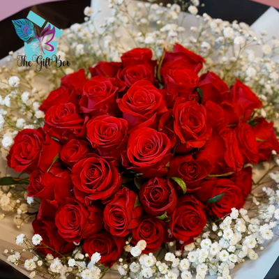 Wrapped Rose Bouquet