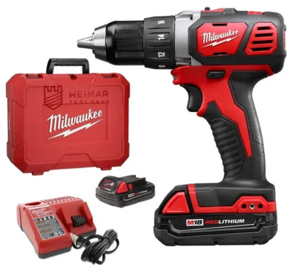Taladro Atornillador 18v 1,5a 13mm Milwaukee 2 Baterías M18