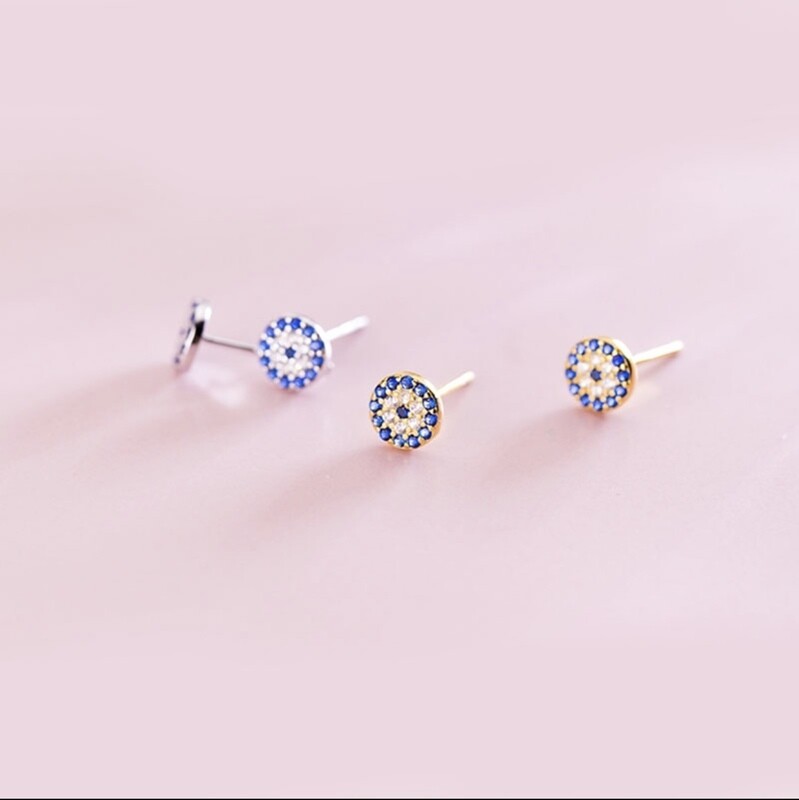 Evil Eye Earrings (Gold)