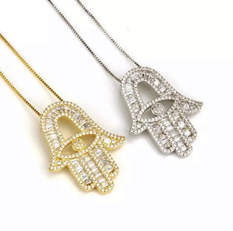 Hamsa Necklace (Gold)