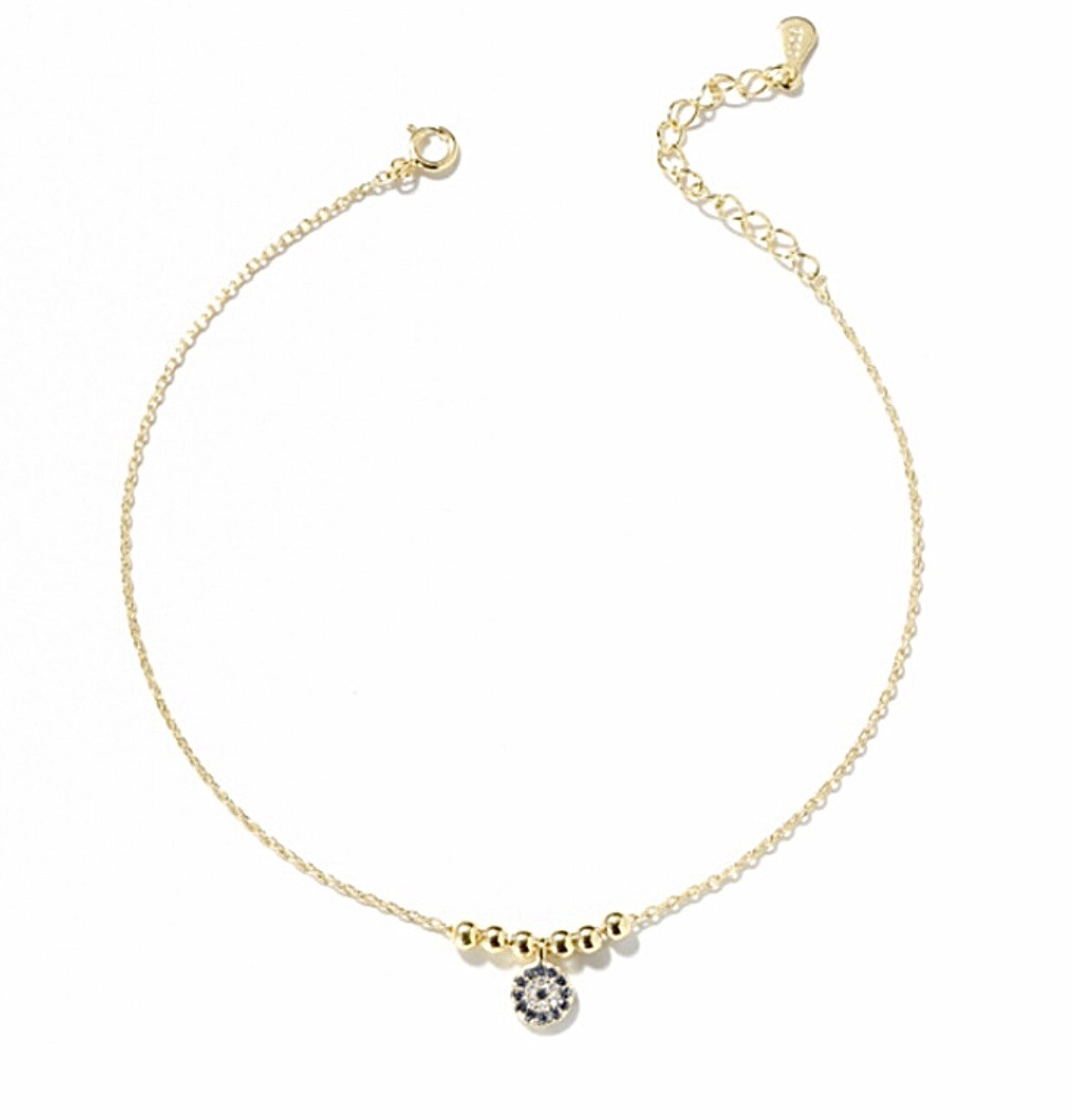 Simple Evil Eye Anklet
