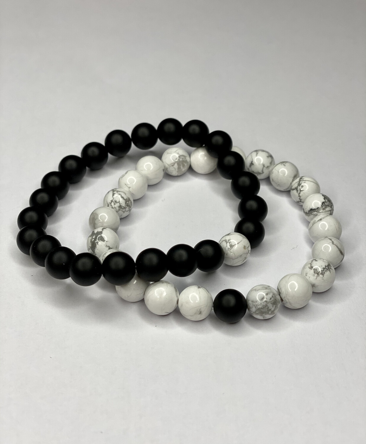 Powerful Matching Beads + White Howlite &amp; Black Onyx
