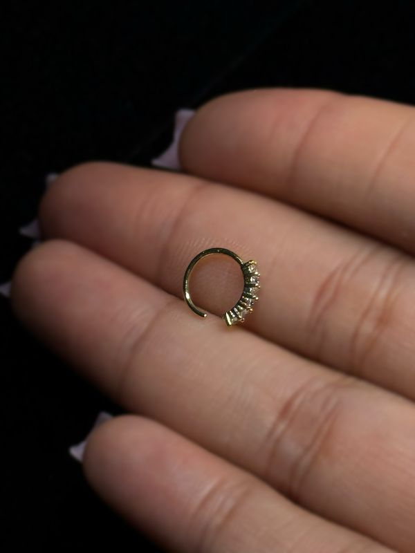 Diamond CZ Nose Ring