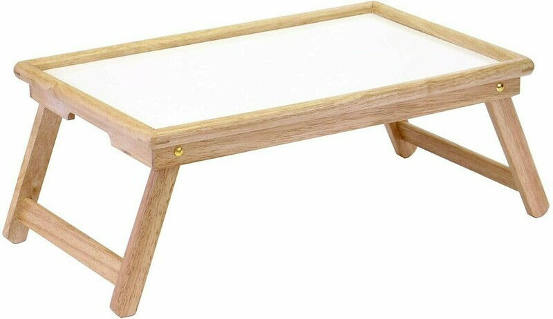 Wood Stockton Bed Tray, Natural/wht