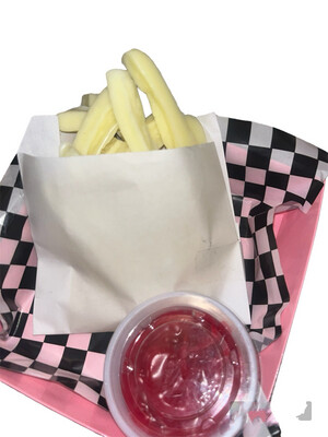 French Fries Wax Melts With Scoopable Ketchup Wax Melts.
