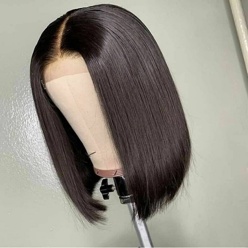 12 inch wig with closure (2 X bundles)