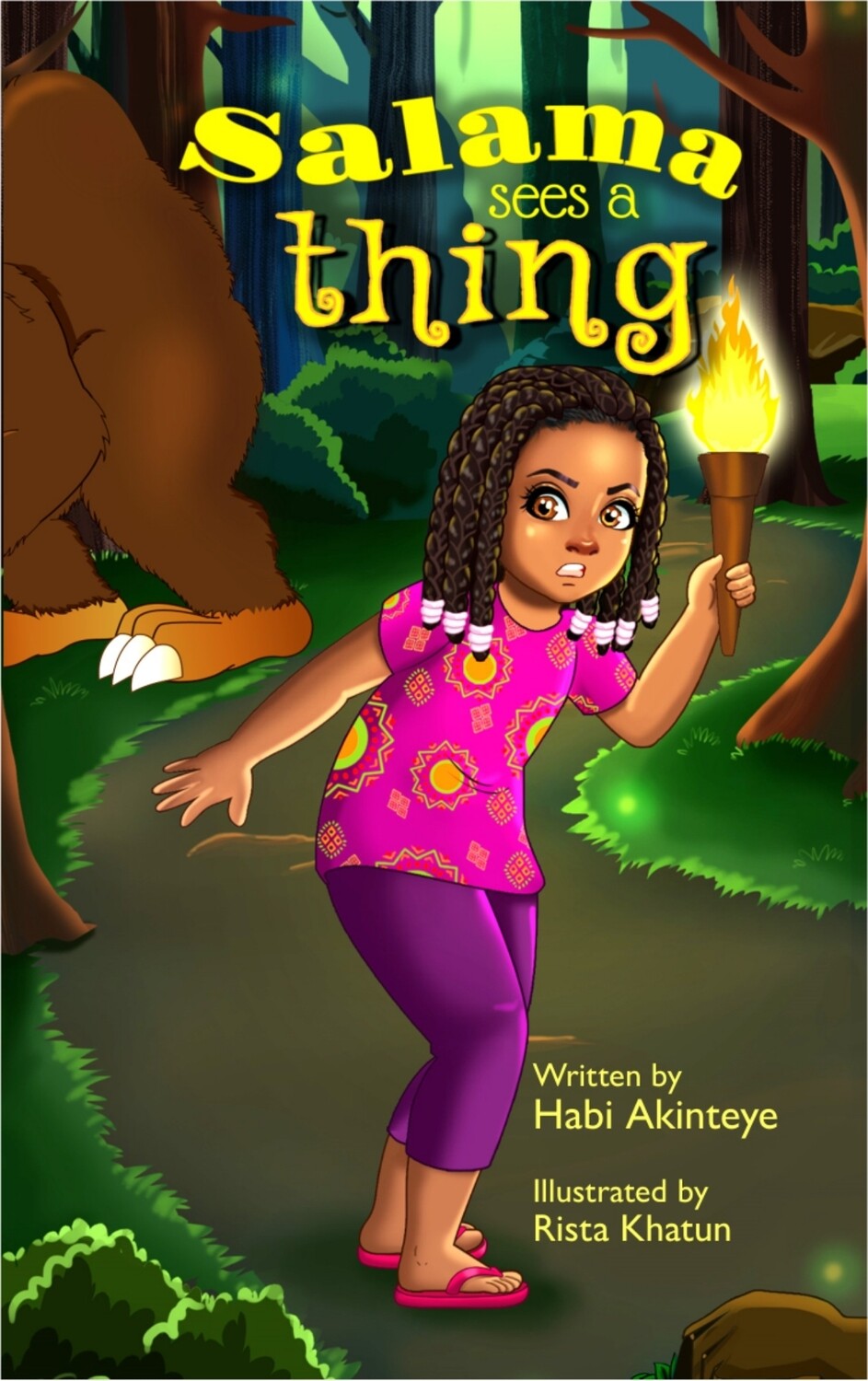 Salama Sees A Thing - a story book about courage - ISBN 9781916057456 by Habi Akinteye