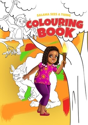 Colouring Book - Salama Sees A Thing, by Habi Akinteye 
