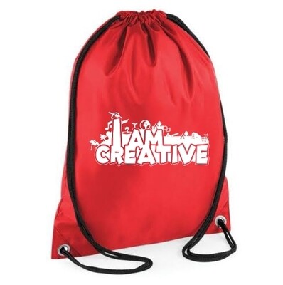 Drawstring Gym Bag Positive affirmations I Am Creative