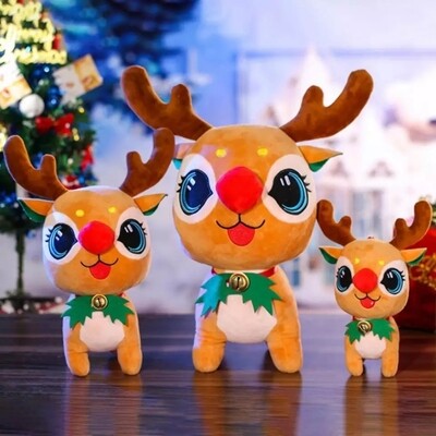 Rudolf Reindeer stuffed plush toy Christmas gift