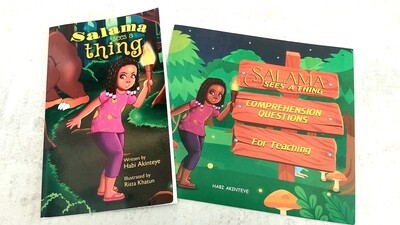 Salama Sees A Thing Chapter Book + Comprehension Questions Booklet bundle