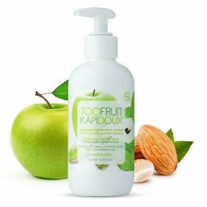 Kapidoux Shampooing BIO Dermo- apaisant Pomme Verte- Amande Douce 200ml / Too fruit