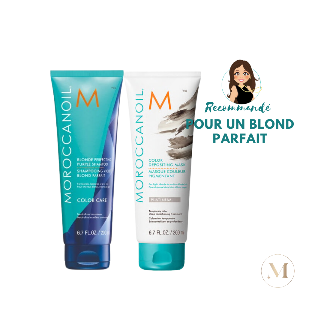 Moroccanoil / Shampooing Violet Blond Parfait & Masque Platinum